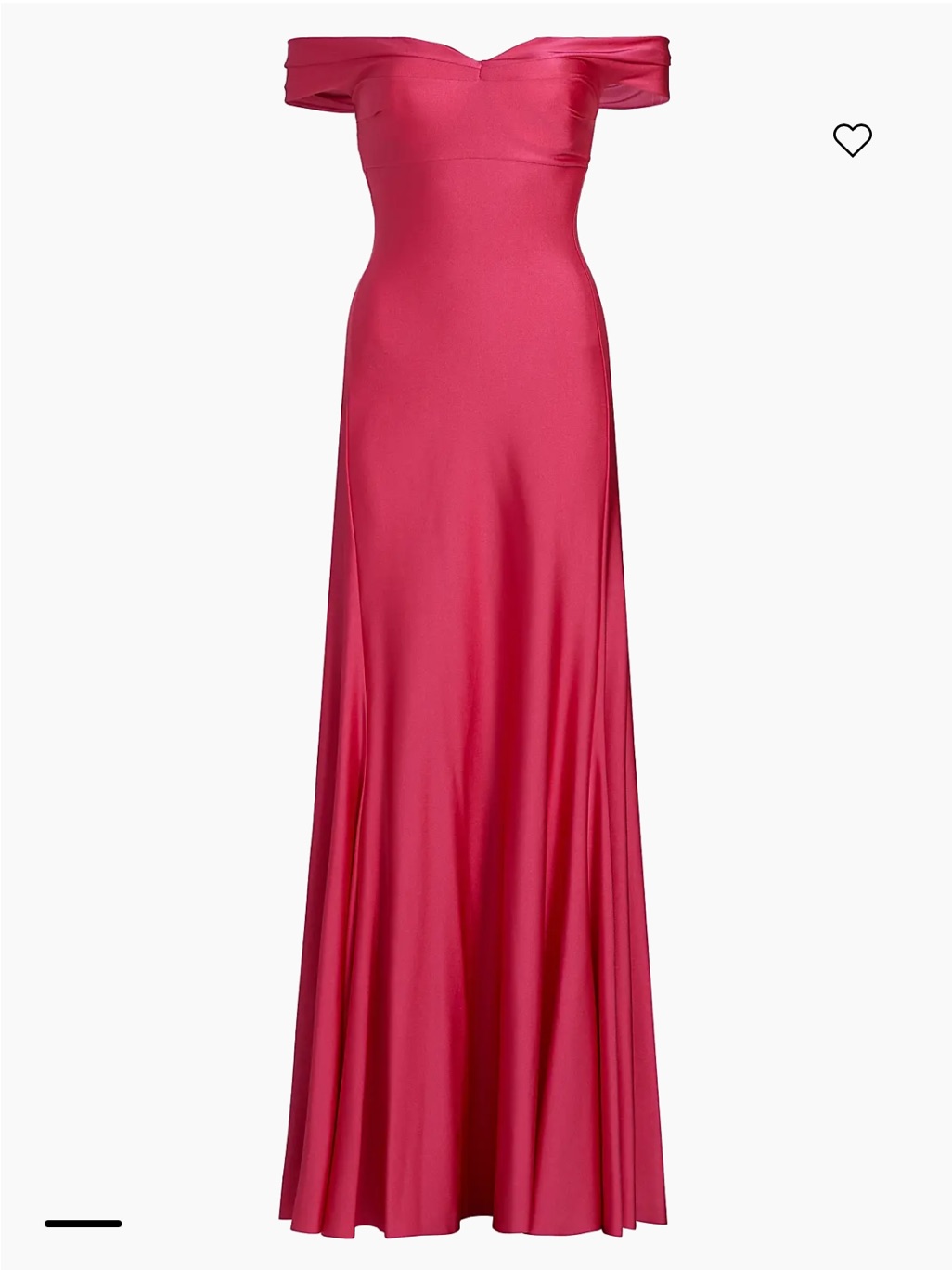 Off-The-Shoulder Satin Gown